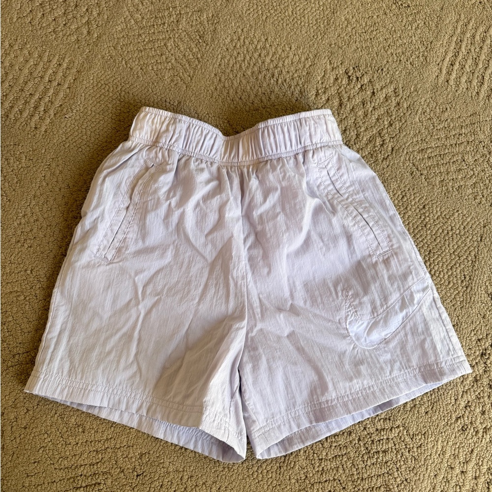 Nike Light Lavender Elastic Waist Shorts